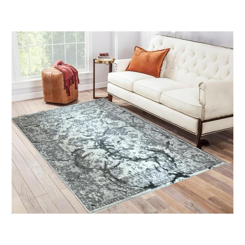 Conception abstraite de cercles de tapis Penina, Rectangulaire 2 pi x 3 pi