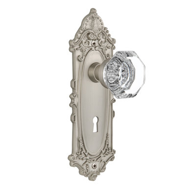 Victorian Plate with Decorative Keyhole and Waldorf Door Knob