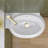 Bathroom Sink White 16.5X11 Left Hand Wall Mount Hung Vessel Sink Bathroom Corner Floating Oval Modern Bathroom White Porcelain Ceramic Vessel Vanity Sink With Faucet Hole