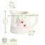 Nicola Spring - Patchwork Christmas Milk Jug - 200ml - White
