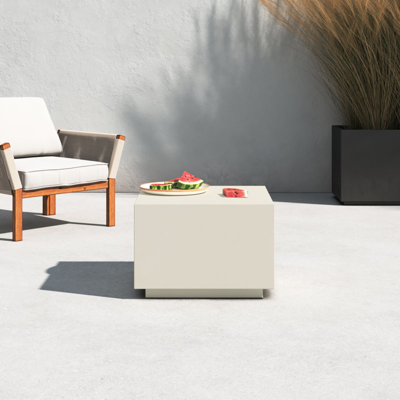 Lillet 24'' Stone Outdoor Coffee Table