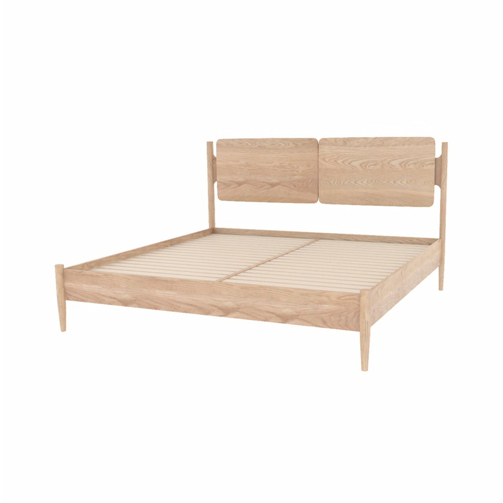 Lukowski Solid Wood Bed, Charcoal, King