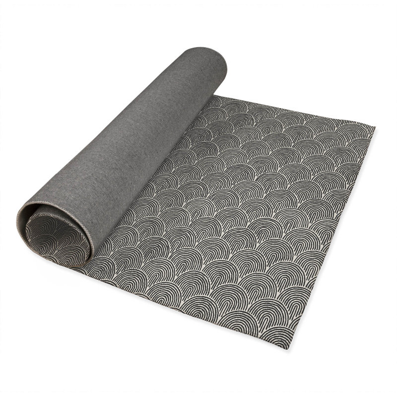 Tapis d'activité Rolling Humps, Rectangle 5 pi x 7 pi, Ivoire / gris anthracite