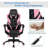 Gymax Adjustable Armrest and Adjustable Headrest PC & Racing Game Chair-62268509
