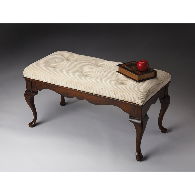 Grace Bedroom Bench, Olive Ash Burl