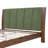 Arden Mid-Century Modern Wood Bed Frame With Green Finish And Headboard-118707263-118707261