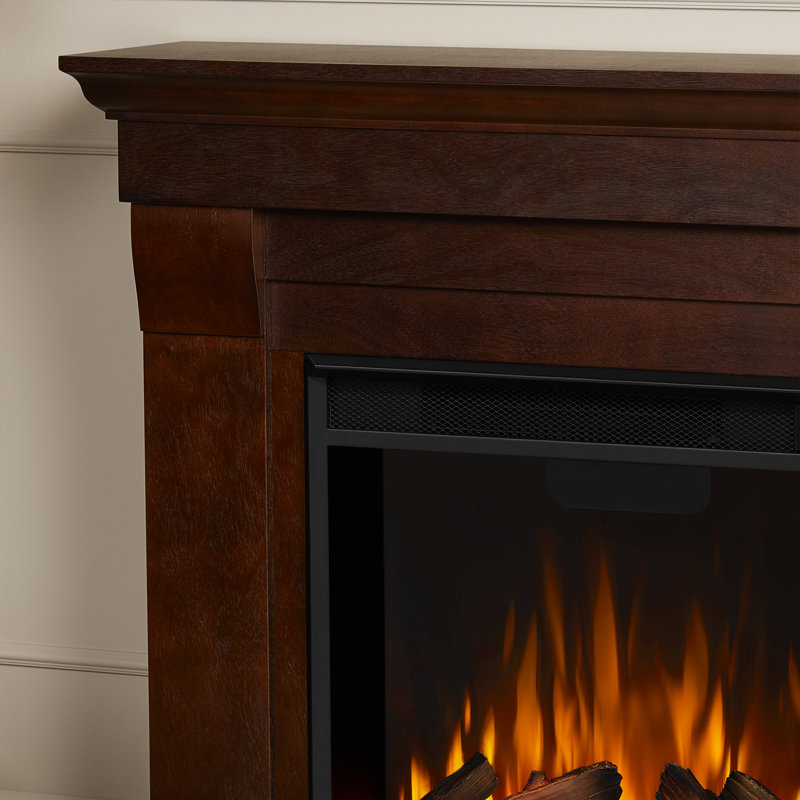 Chateau 41" Electric Fireplace by Real Flame, Dark Walnut
