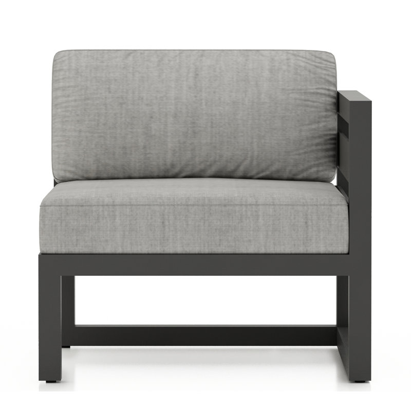 Avion Patio Chair with Sunbrella Cushions, Slate, Cast Silver Sunbrella®