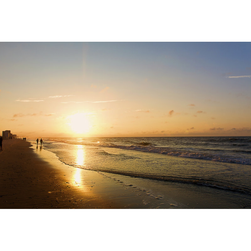 Beach Sunrise by GH01 - No Frame Art Prints on Canvas, 81cm H x 122cm W