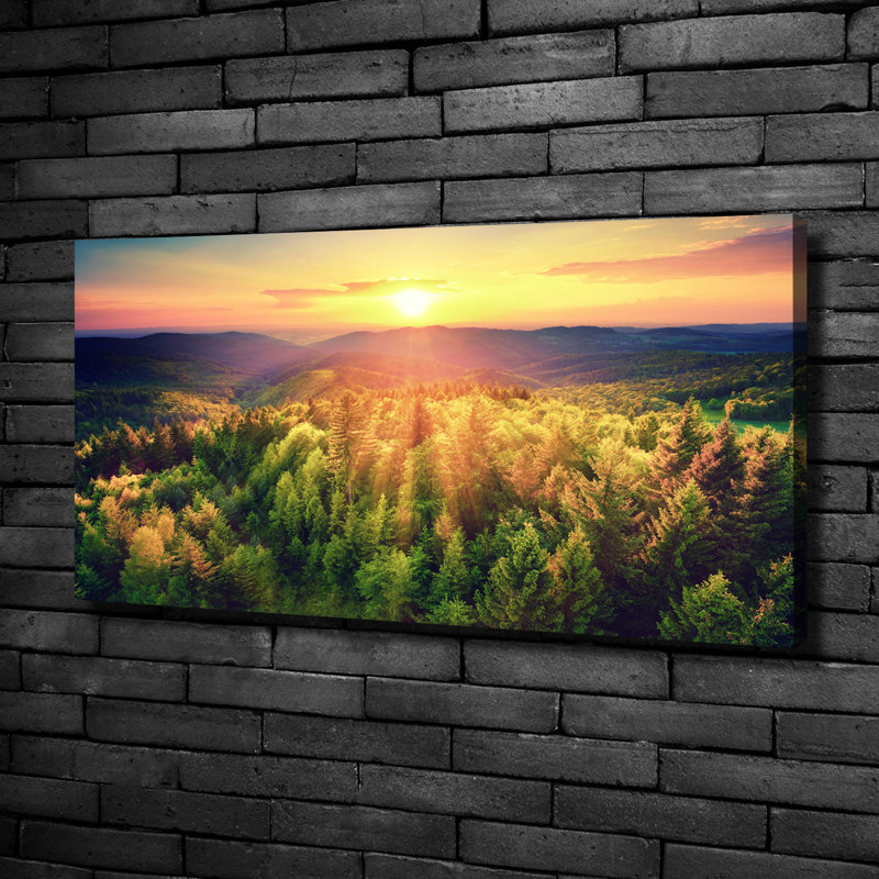 Forest Sunset - Wrapped Canvas Print
