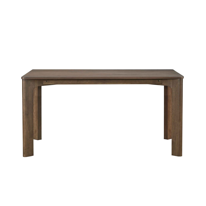 Avanti Rectangular Solid Wood Dining Table, Walnut