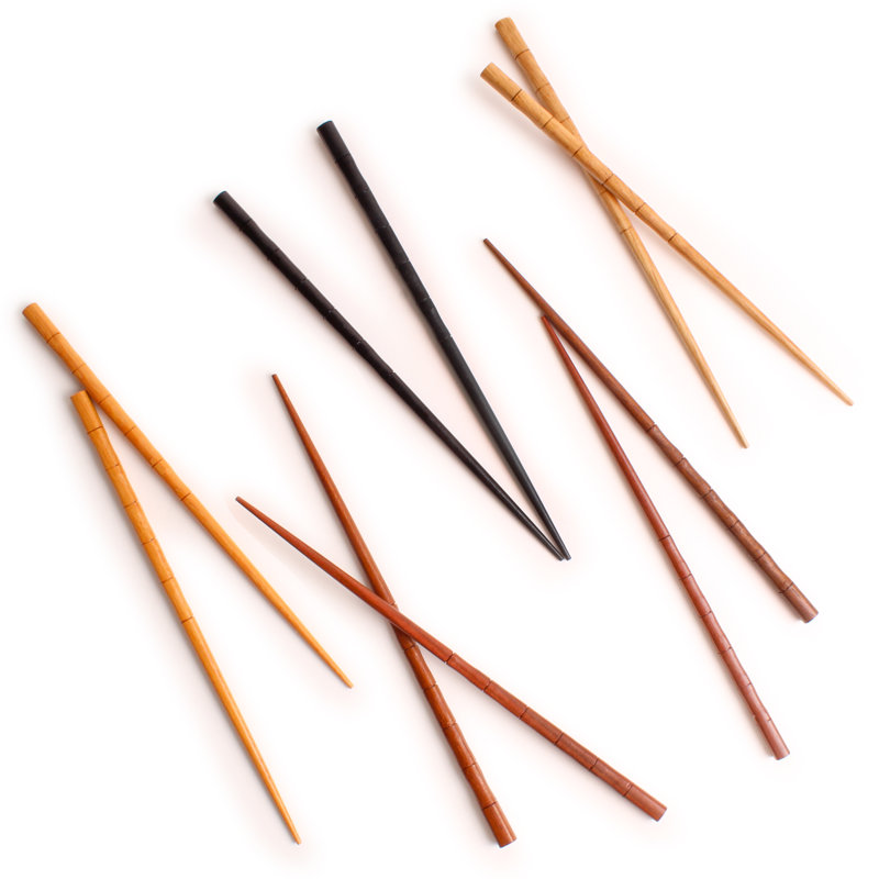 BergHOFF 5 Pair Bamboo Wood Chopstick Set, Serving for 5