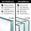 Winslow 48" W x 36" D x 80" H Sliding Frameless Shower Enclosure with 3/8  Clear Glass&Base-50877756-50877758