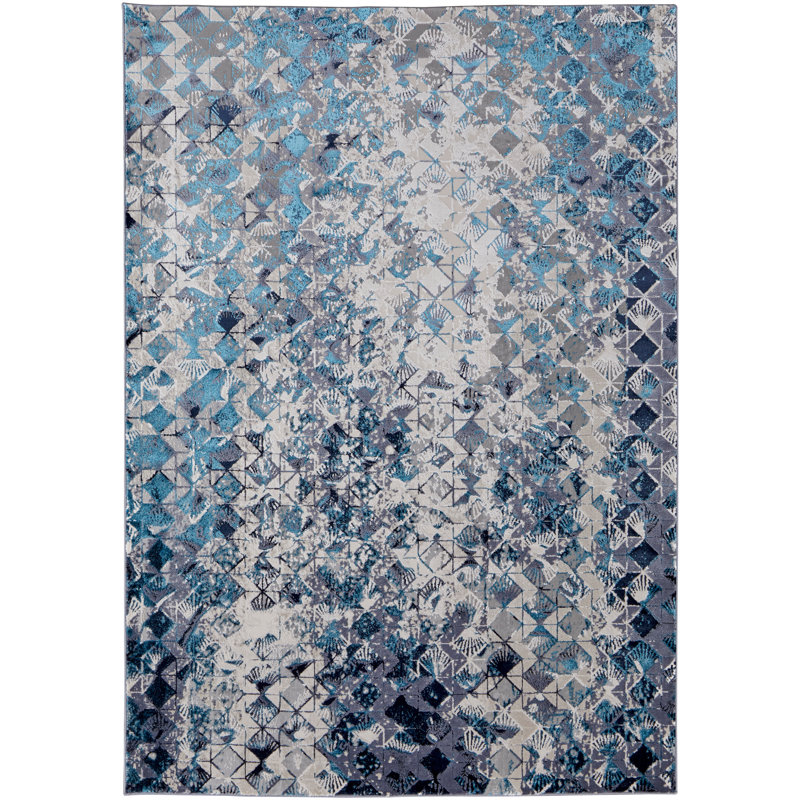 Breale Geometric Indoor Rug, Rectangle 3'11" x 6'
