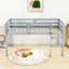 Lit mezzanine simple en bois avec échelle-141974973