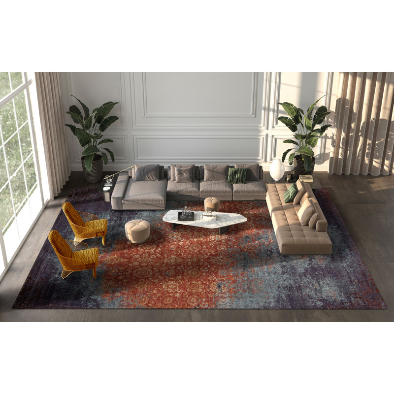 Avant Hand Knotted Area Rug in Trailblazer Copper