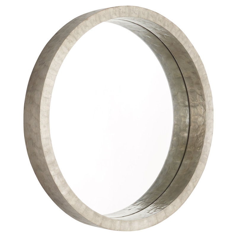 Triton Round Mirror, White, 32" x 32"