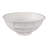 Decorative Bowl Paper Mache Textured Modern Design For Home Office Bedroom Or Living Room Decor - 6" White