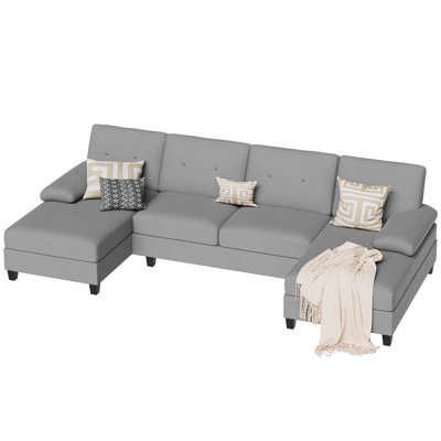 3-Piece Upholstered Sectional for Living Room