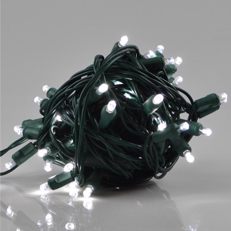 Guirlande de lumières de Noël 50 pi., Blanc