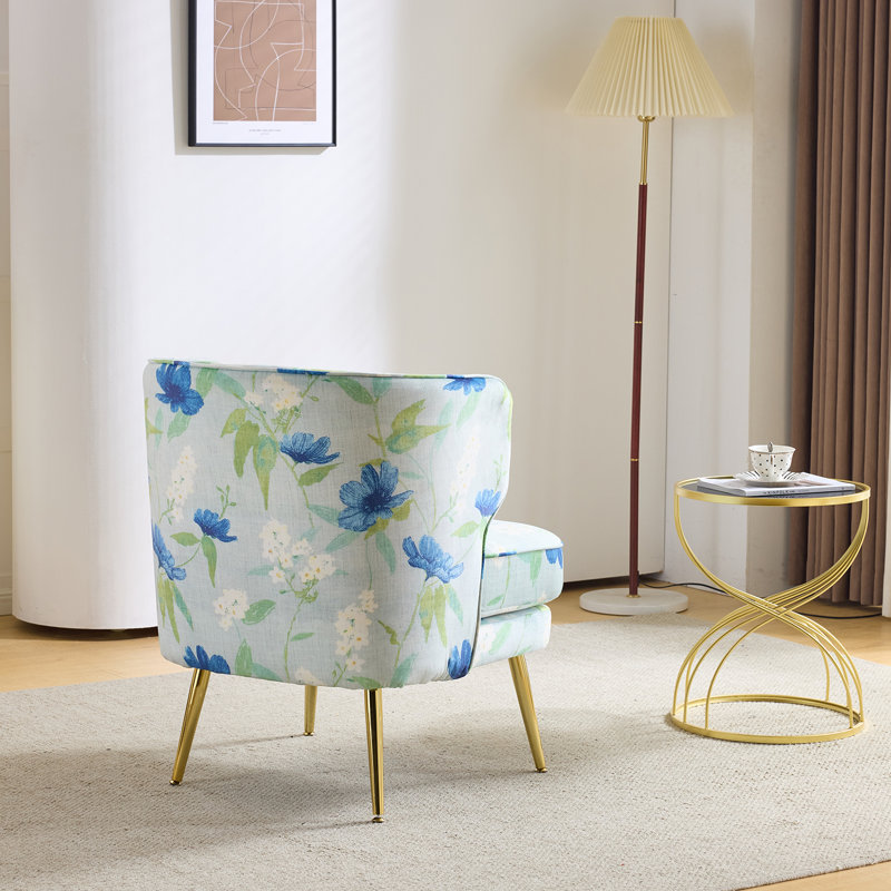 Fauteuil d'appoint en tonneau 2 pièces avec coussin lombaire