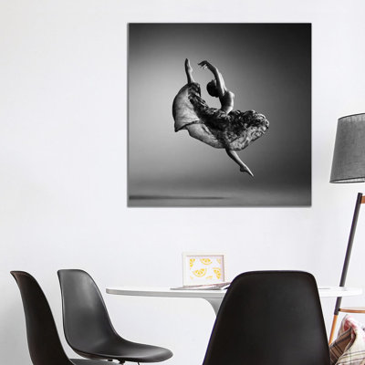 Ballerina Jumping by Johan Swanepoel - Wrapped Canvas Print