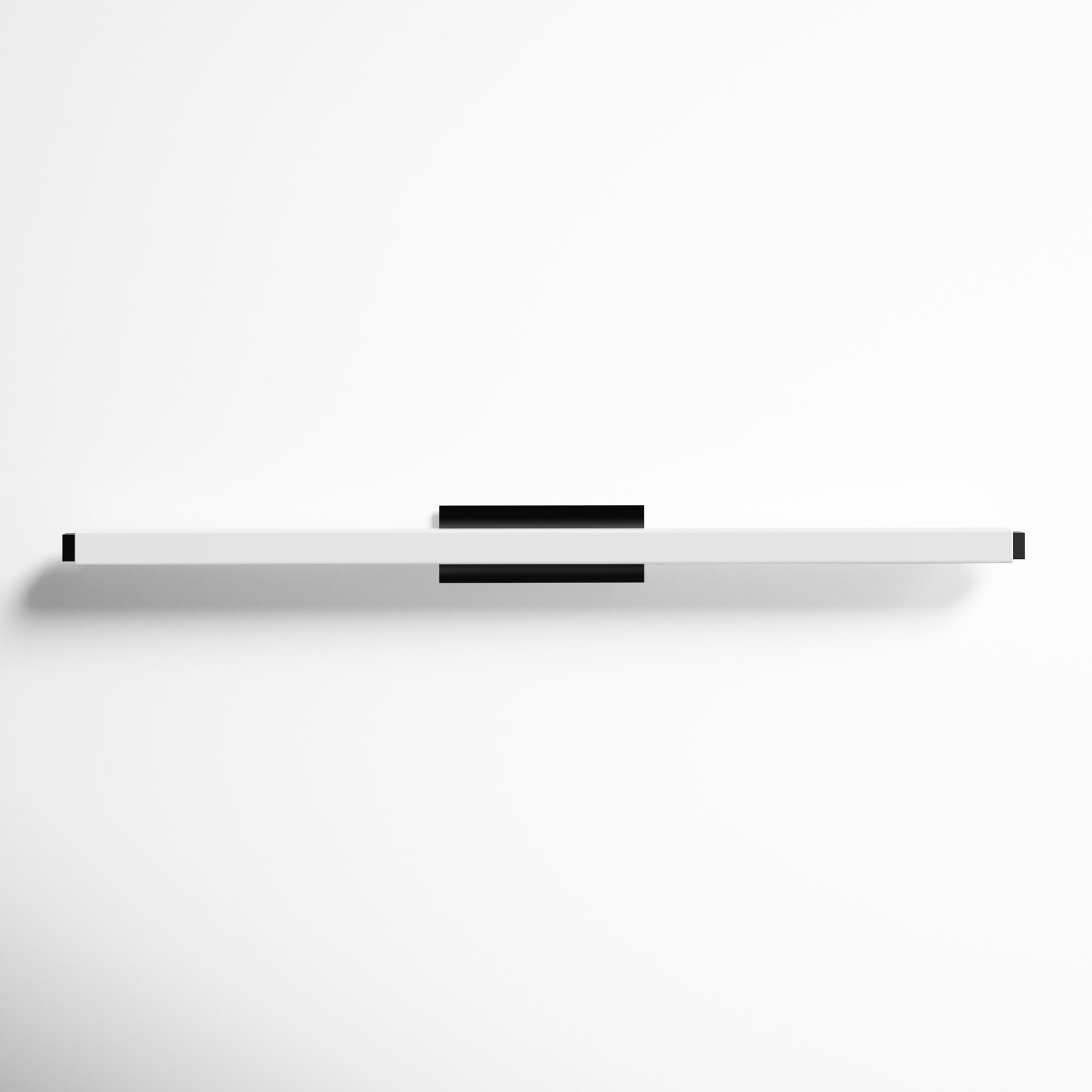 Erby Single Light Dimmable LED Flush Mounted Sconce, 3500K, Black, 3" H x 37.75" W x 3.38" D