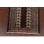 Tapis brun / ivoire en laine noué à la main de conception unique 2 pi 7 po x 3 pi 7 po Roethke