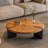 Light luxury walnut-colored coffee table-1105316592