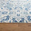 Tapis à motif floral ivoire / bleu Alessia-1354646787