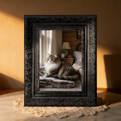 Black 1PC Simple Picture Frame for 5" x 7" Photos and New Home Gifts