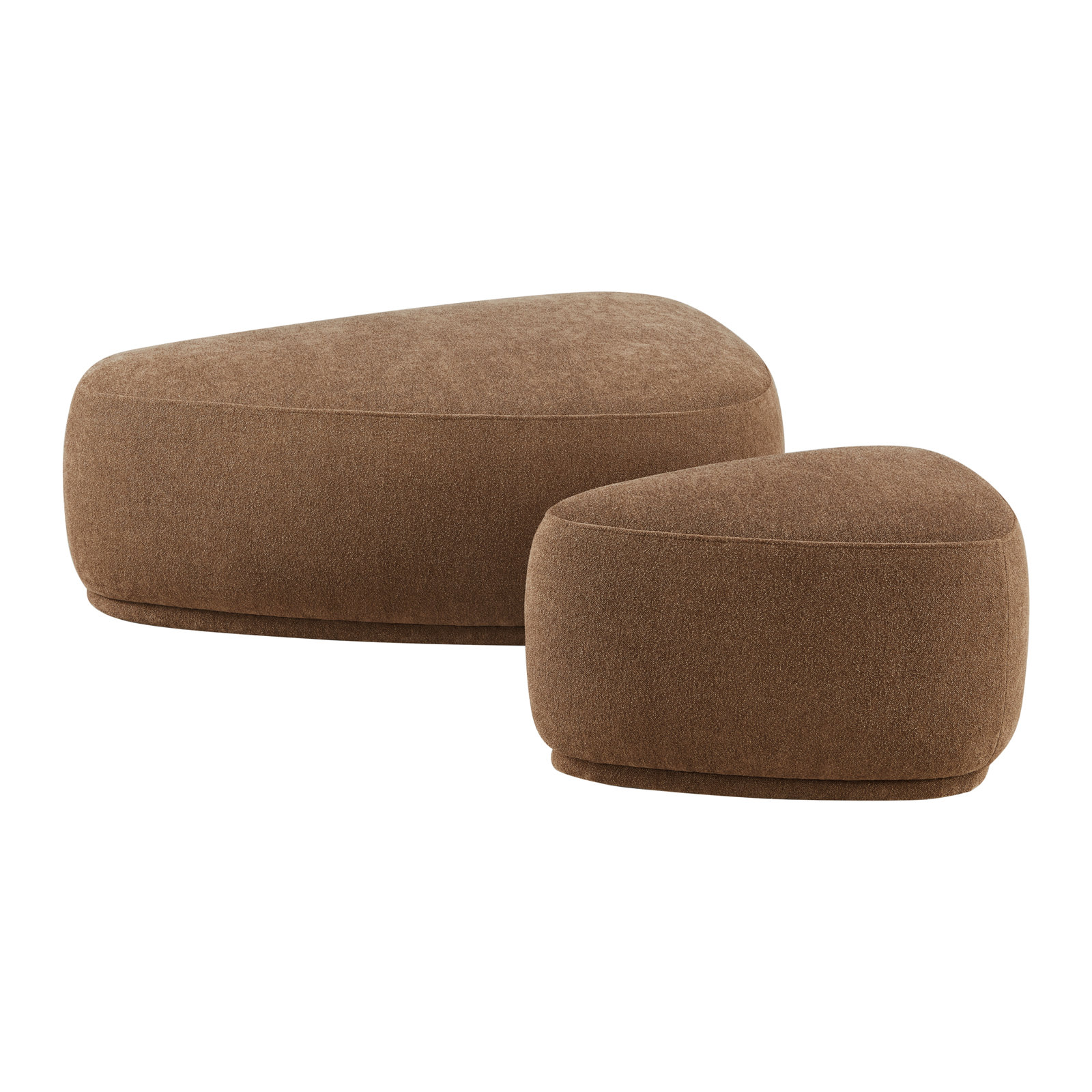 Adna 44" Ottoman Set, Elite Camel Textured Chenille