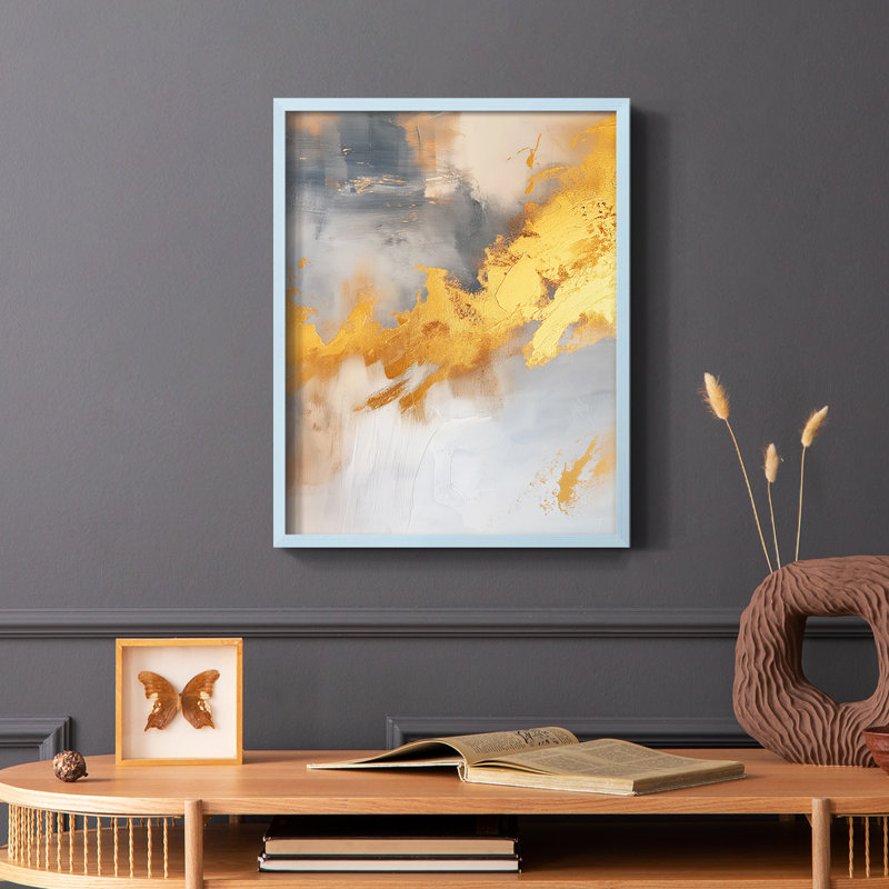 Série ABSTRACT CDXL - Impression encadrée de qualité supérieure - Prêt à être accroché - Aucun clou requis, H 11 po x l 9 po