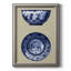 «Porcelain in Blue and White II», reproduction sur toile encadrée-874382730