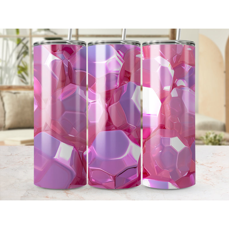 Choose Handmade Tumblers 591 mL Vacuum Insulated Stainless Steel (18/8) Travel Tumbler with Straw