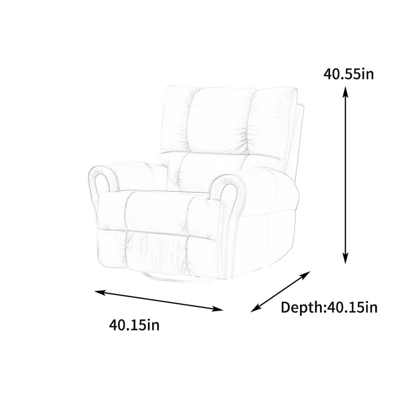 Fauteuil inclinable ergonomique et structure en bois massif., Similicuir vert