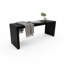 Banc rond Dune - noir