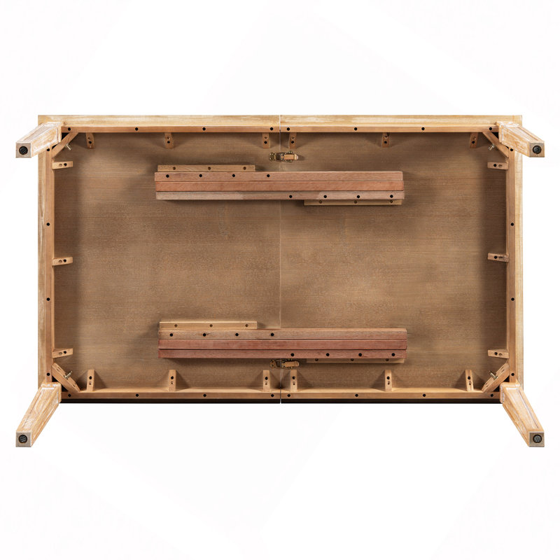 Ensemble de table de salle à manger vintage extensible pour 6 personnes avec 4 chaises et banc, ensemble de table de cuisine rustique de 59 à 72 pouces avec finition patinée et pieds rétro sculptés