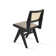 Pierre J Half Wicker in Solid Ash Black