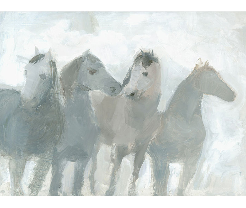 "Harass" par Mark Sargent - Peinture encadrée, art mural, Image au pinceau gel
