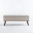 Delmy Linen Upholstered Storage Bench with Wood Base Tufted Ottoman-677640520