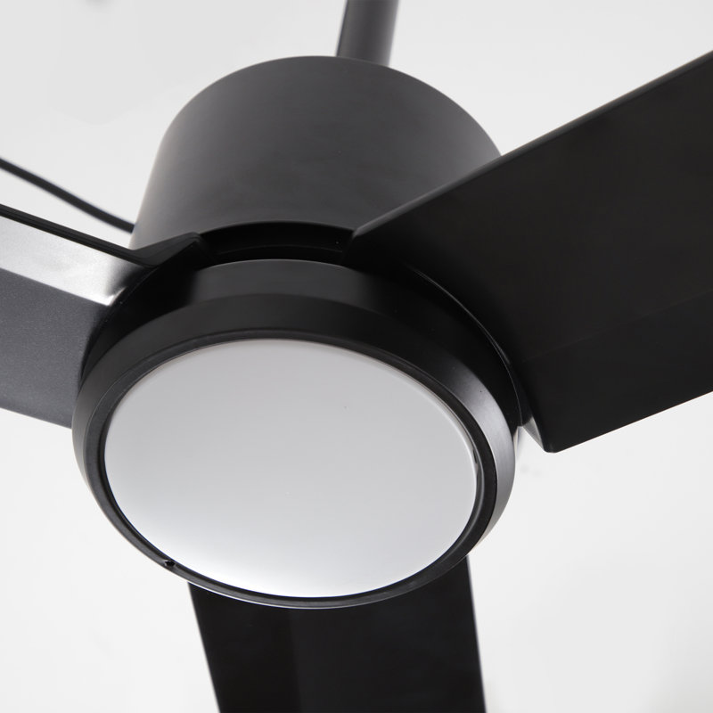 42" IP65 Waterproof Outdoor Propeller Ceiling Fan with Dimmable LED Lights and Remote Control, Wet Rated Plug-in Ceiling Fan with 3 Color LED Light