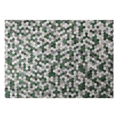 Tapis en cuir de vache