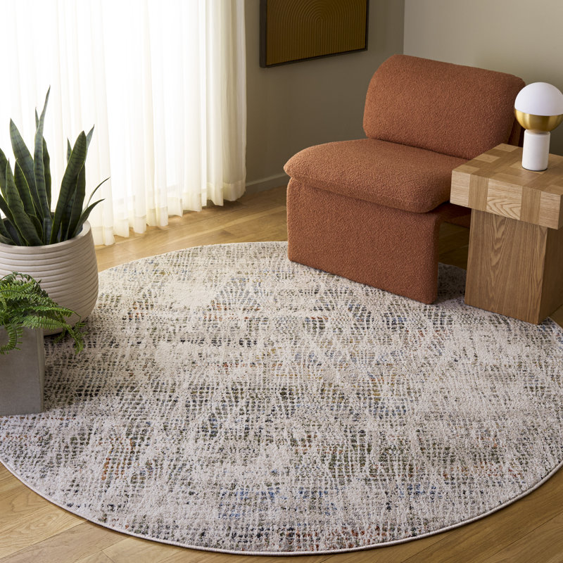 Grove 684 Performance Abstract Rug, Round 6'7"