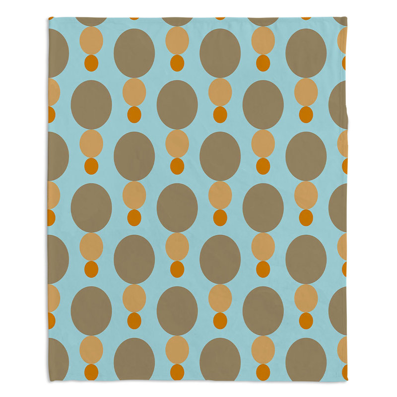 Couverture champignon Mid-Century, 51 po x 60 po