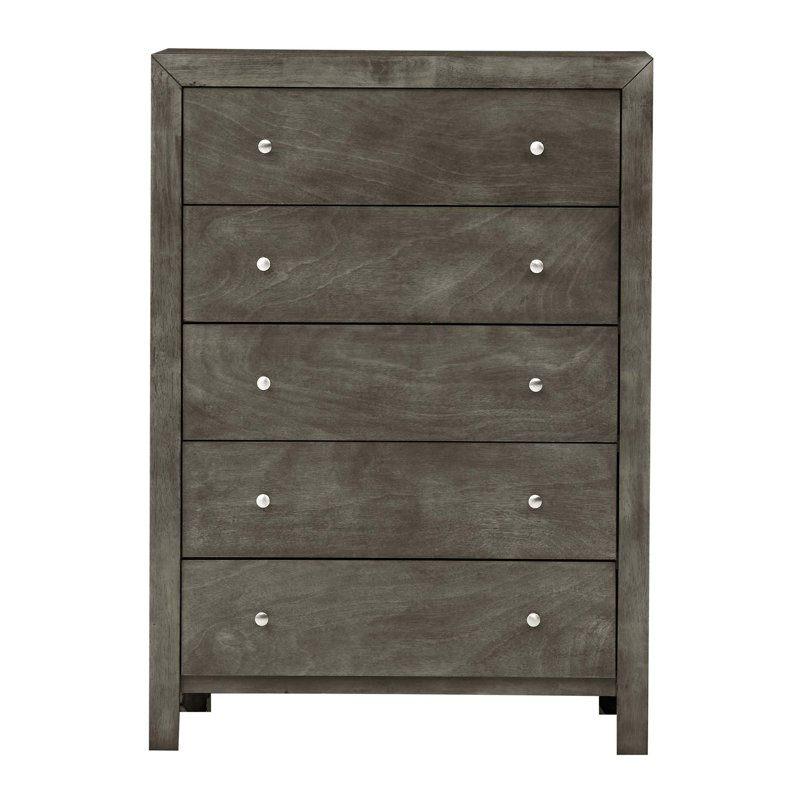 Elegant Transitional Storage Chest In Gray
