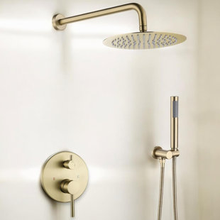 Système de robinet de douche à pression équilibrée 10 po avec douchette 10 po