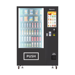 Distributeur automatique de cartes de crédit et accepteur de pièces / billets, 60 emplacements / réfrigéré avec écran tactile