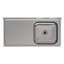 Yoan Stainless Steel One Compartment Commercial Sink with Left Drainboard