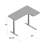 Adjustable L-Shaped Metal Base Standing Desk-863680342